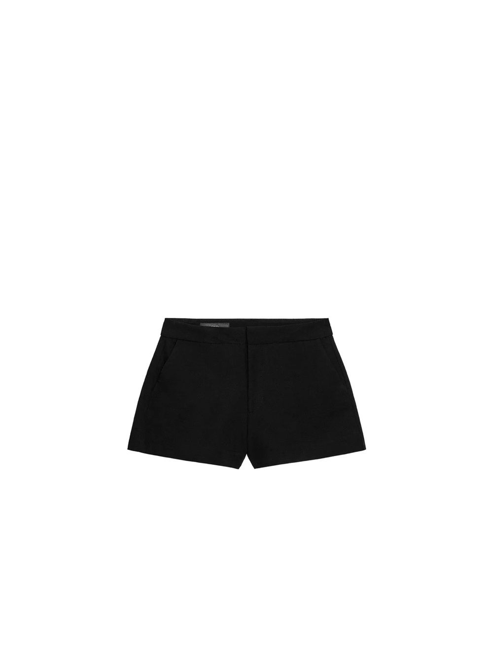 Zara Black High-Waist Tailored Shorts